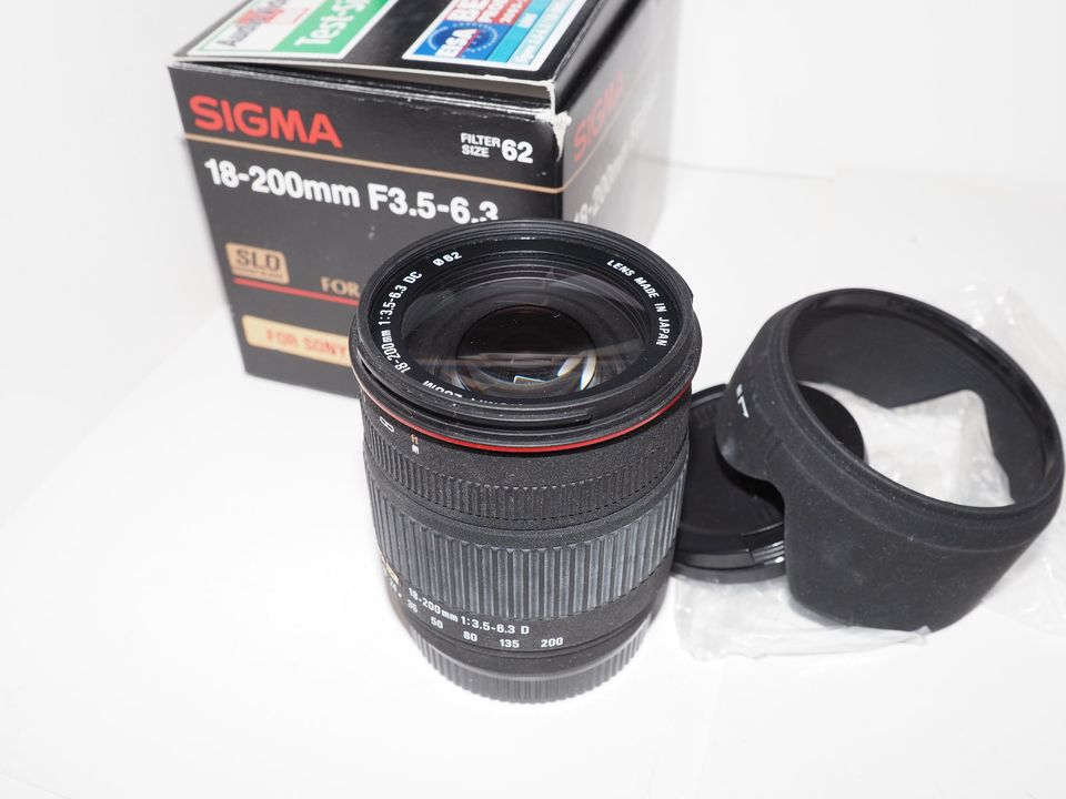 Sigma AF 18-200mm DC 1:3.5-6.3 D für Sony A-Mount, OVP in Wiesbaden