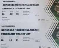 2x Ticket für das Spiel VFL Bmg gegen Eintracht Frankfurt Baden-Württemberg - Mannheim Vorschau
