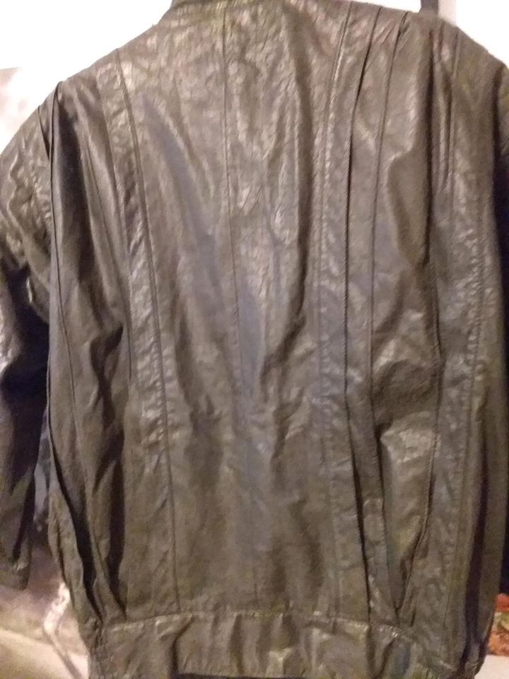 Echt Leder Blouson  Schwarz Gr M in Höchberg