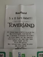 Toverland Rabatt Gutschein 5*8€ Düsseldorf - Pempelfort Vorschau