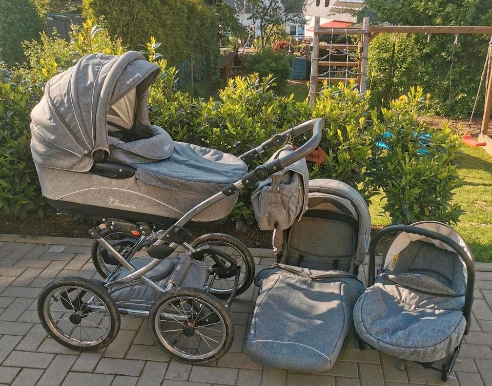 Kinderwagen / Kombiwagen Knorr Baby Classico mit viel Zubehör in Steinebach (Sieg)