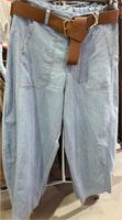 Damen chino Jeans Hose mit Gürtel s m l xl Hessen - Groß-Gerau Vorschau