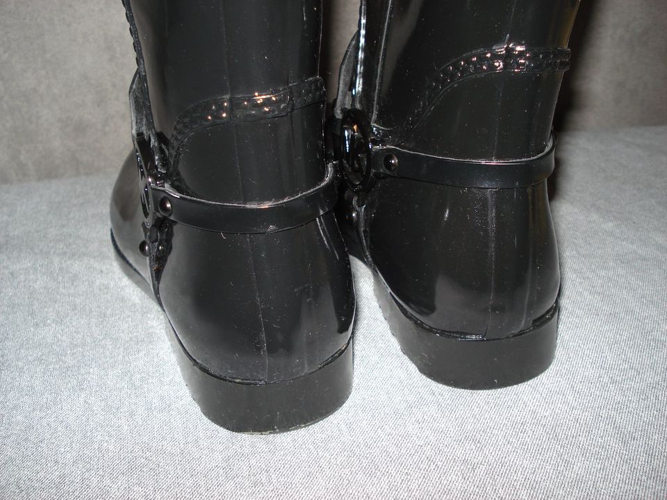 Gr. 39 Michael Kors FULTON HARNESS TALL RAIN Regenstiefel Damen in Berlin