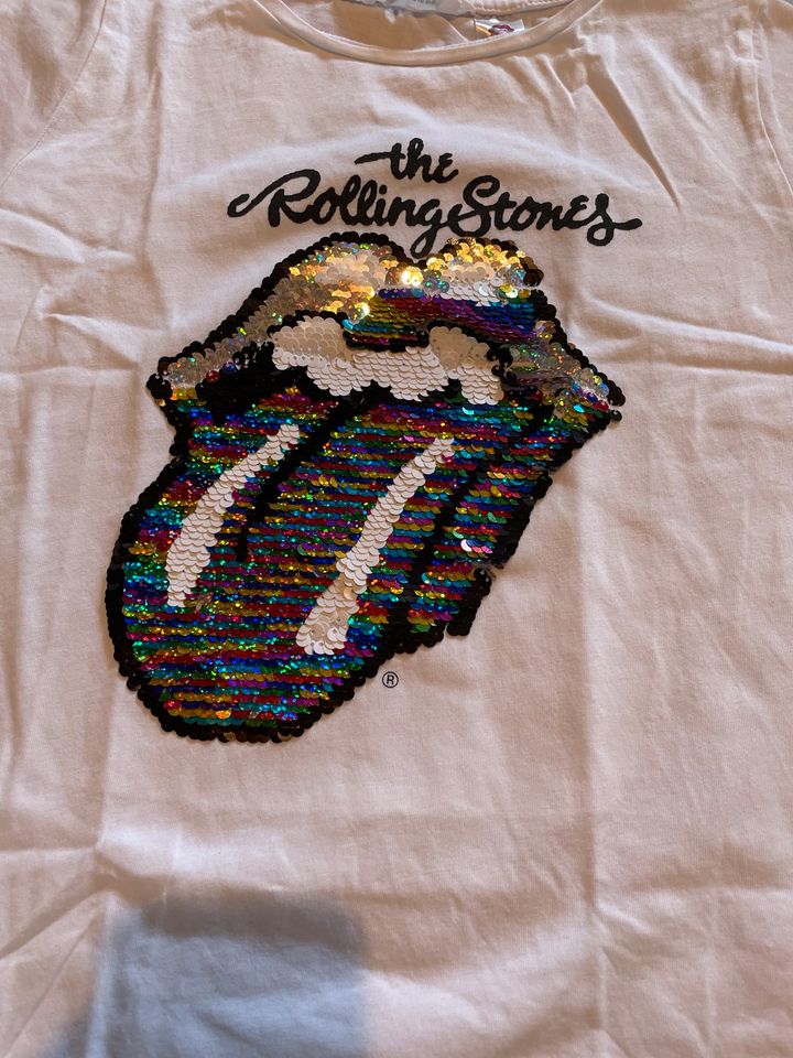 H&M T-Shirt * The Rolling Stones * Gr. 146/152 * weiß in Wertingen