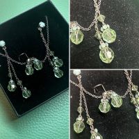 Komplott Kette Ohrringe Set Swarovski Kristalle grün mint Rheinland-Pfalz - Kell am See Vorschau