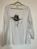 Weißes Langarmshirt aus Baumwolle mit Druck gr 54 Obergiesing-Fasangarten - Obergiesing Vorschau