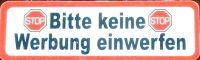 Bitte keine Werbung Hinweisschild Aufkleber Briefkasten Klingel Baden-Württemberg - Malsburg-Marzell Vorschau