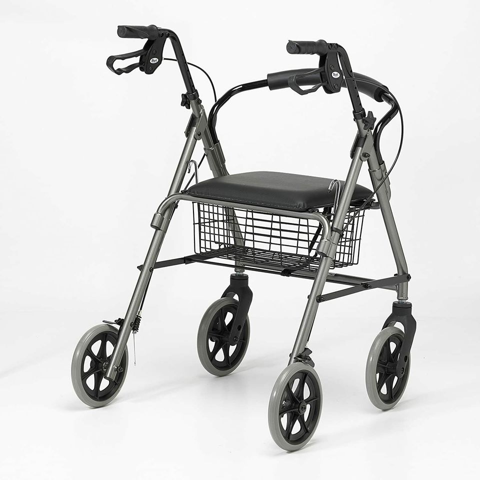 Homecraft Rollator Gehhilfe 4-rädrig Verstellbar mit Sitz & Korb in Nettetal