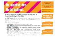 Ausbildung zum Verkäufer oder Kaufmann im Einzelhandel (gn) Niedersachsen - Garbsen Vorschau