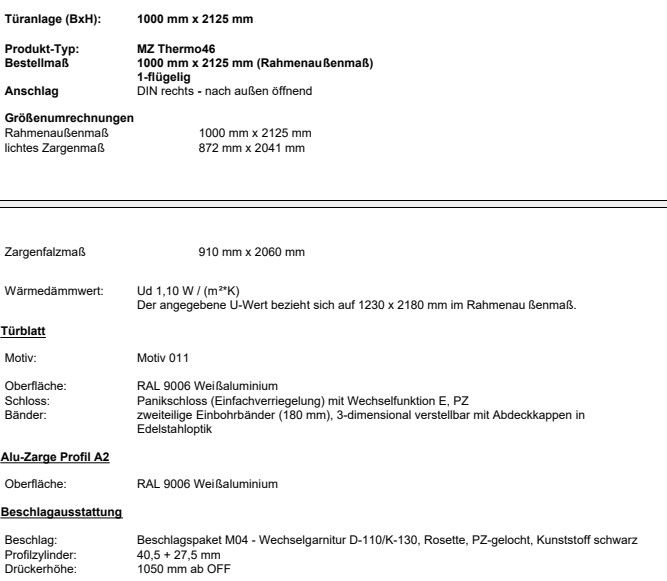 Hörmann MZ Thermo 46 Türen 4x in Holzminden