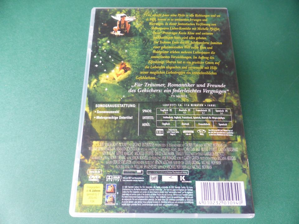 DVD  EIN SOMMERNACHTS TRAUM (DVD 1999) VERSAND zuzüglich € 1,95 in Bonn