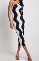 One shoulder Strickkleid medi Hessen - Taunusstein Vorschau