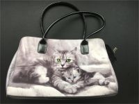 Best Friends Tasche mit Katzenmotiv + Glitzer, schwarz weiß grau Baden-Württemberg - Mietingen Vorschau