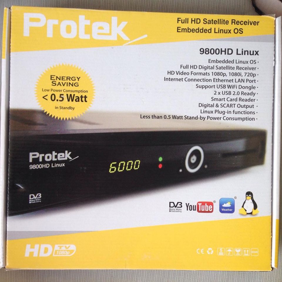 Protek 9800 HD Linux Full HD Satellite Receiver in Offenbach