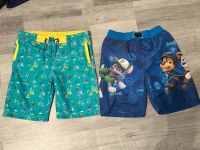 2 Badeshorts 122 128 122/128 Paw Patrol und Urlaub Strandmotiv Thüringen - Utzberg Vorschau