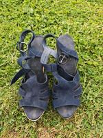Keilabsatz Kork Sandalen Schuhe Dunkelblau Gr. 40 Hessen - Fritzlar Vorschau