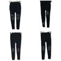 Totenkopf Glitzer Leggins Größe 36-48 Nordrhein-Westfalen - Grefrath Vorschau