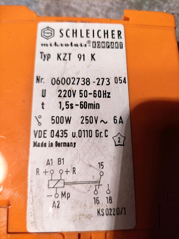 Schleicher   Mikrolais  KZT 91K 24V 50-60Hz in Werdohl