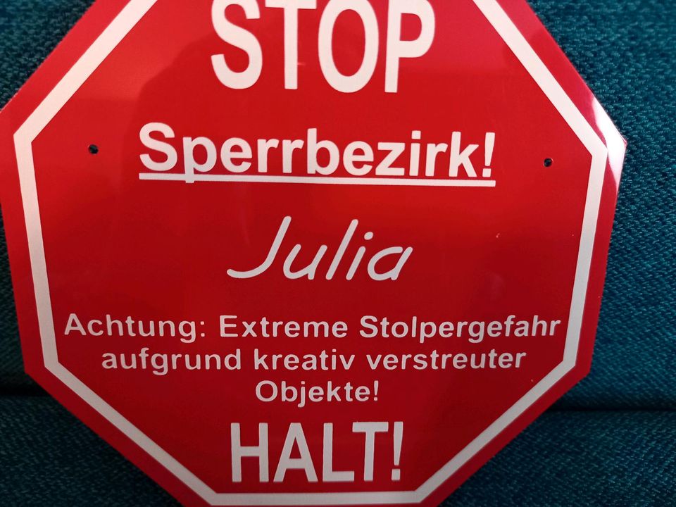 * Julia * Stopschild personalisiert Tür Stoppschild Kinderzimmer in Kassel