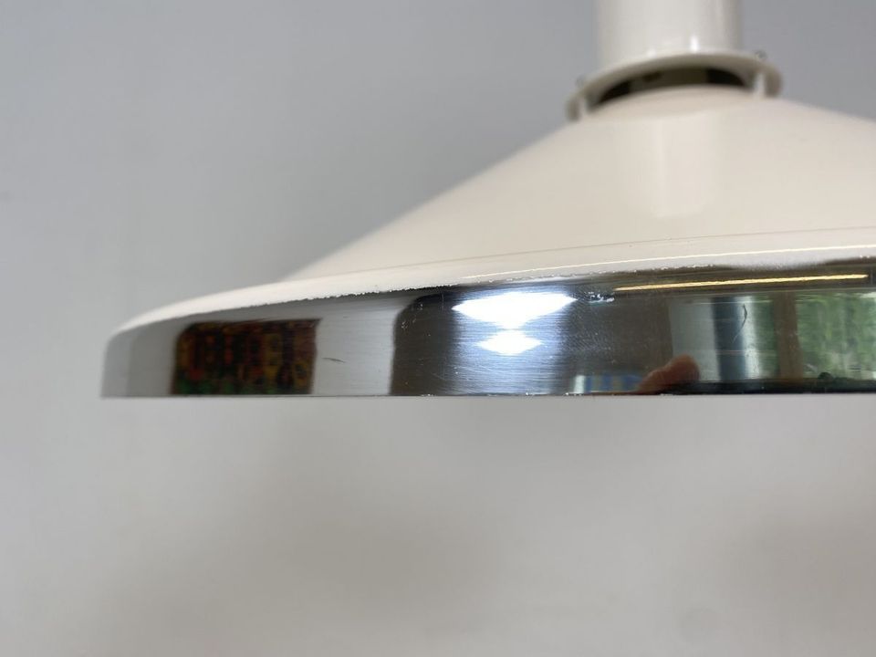 WMK Gut erhaltene skandinavische Designer Pendelleuchte Gustaf von alta design aus Aluminium und Chrom # Lampe Hängelampe Deckenlampe Wohnzimmerlampe Leuchte Licht Hängeleuchte Vintage Space Age 70er in Berlin