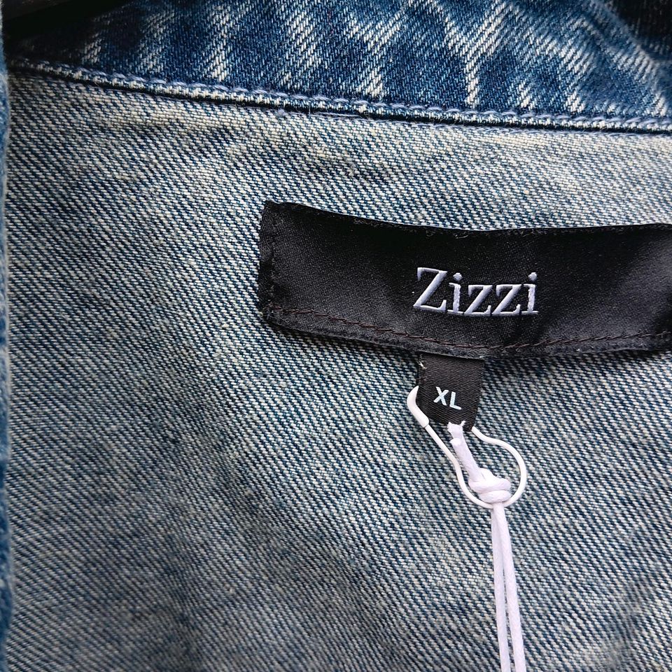 ZIZZI * JEANSJACKE * XL-52-54 * BLAU USED LOOK * ÜBERGRÖSSE * TOP in Bergisch Gladbach