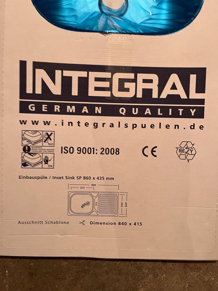 Integral Spüle NEU 860 x 435 mm in Dresden