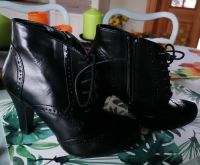 Stiefelette schwarz Gr. 36 neu mit Etikett Absatz Schuhe Sachsen - Strehla Vorschau