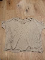 Neues Oversize T-Shirt mit V-Ausschnitt - Beige Neustadt - Gartenstadt Süd Vorschau