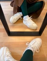 ❤️ Bershka Plateau Sneaker weiß mit Kette gold 38 Bayern - Schöllkrippen Vorschau