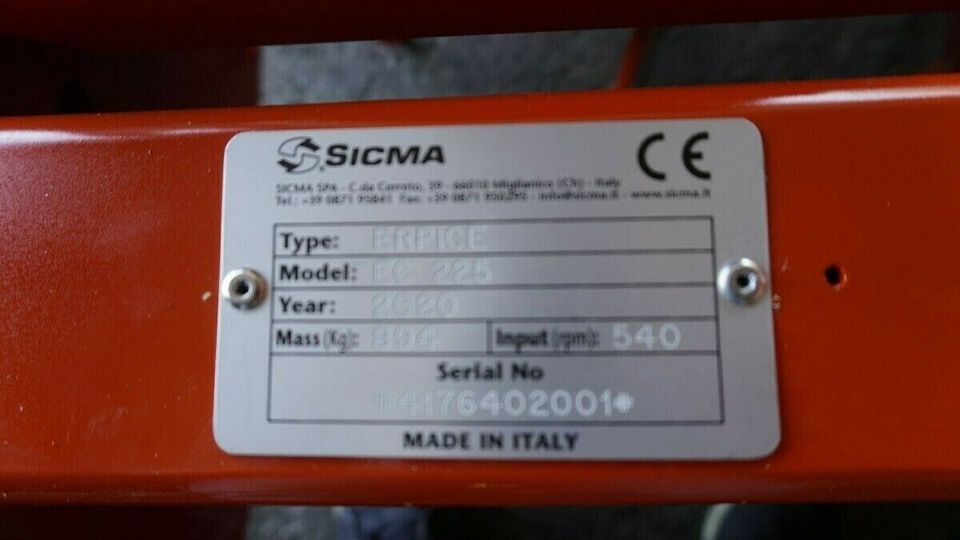 Vorführgerät SICMA EC 300 Kreiselegge 3m Stabwalze Traktor 180 PS in Krefeld