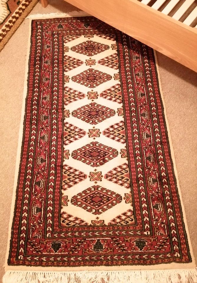 Handgeknüpfter Teppich 82x155 Wolle Indien in Butjadingen