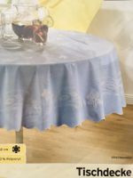 Vinyl Tischdecke rund, hellblau, neu Mitte - Wedding Vorschau