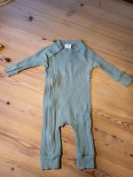 Baby Baumwolle Ripp Schlafanzug Anzug mit Gr. 50/56 Brandenburg - Bernau Vorschau