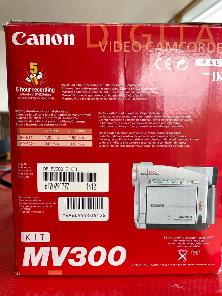 Canon MV 300 mit 200x-Zoom in super Zustand. NP: 1999,- DM in Ulm