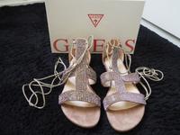 NEU GUESS Sommer Sandalen Gr.38/39 Leder Strass Glitzer NP95€ Wandsbek - Hamburg Sasel Vorschau