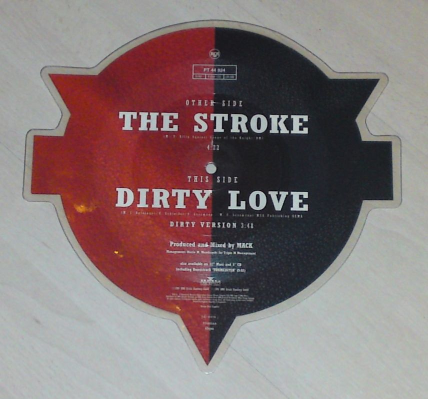 BONFIRE The Stroke Dirty Love Limited Edition SHAPED PICURE DISC in Unterschleißheim