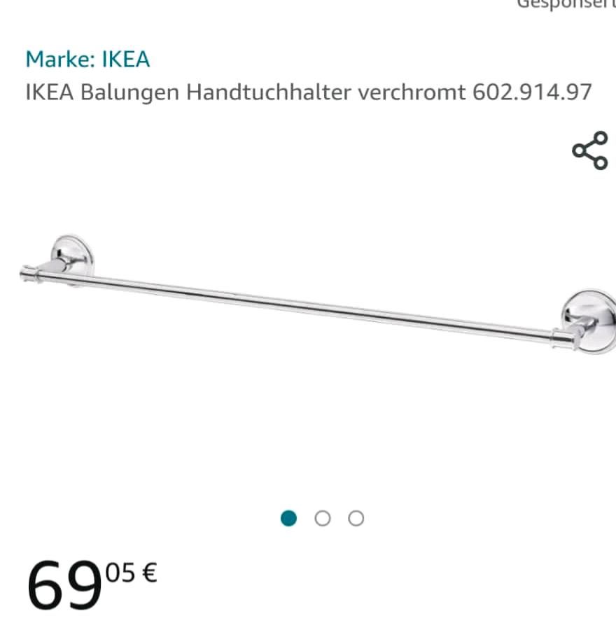 Handtuchhalter vercromt Ikea in Dresden