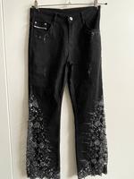 FORTUNE LUXUS Jeans Blüten Strass Steinchen NEU Hessen - Waldkappel Vorschau
