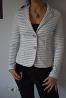 Ancora Stoffblazer grau-weiß S Jerseyblazer Sweatblazer Walle - Steffensweg Vorschau