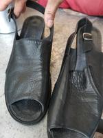 Sandalen schwarz blau Leder Bayern - Gauting Vorschau