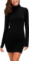 Damen Langarm Rollkragen Bodycon T-Shirt Kleid Niedersachsen - Goldenstedt Vorschau