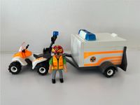 Playmobil 70053 City Life Quad mit Rettungsanhänger Hessen - Obertshausen Vorschau