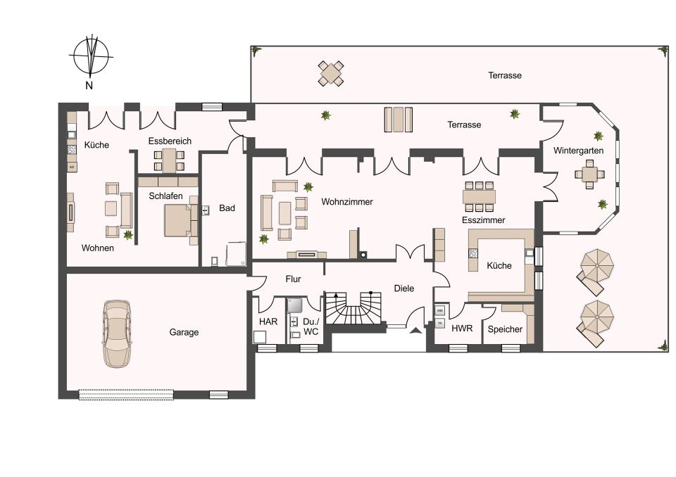 Luxusresidenz mit Pool! Energieeffiziente Villa auf einzigartigem Anwesen in Creußen