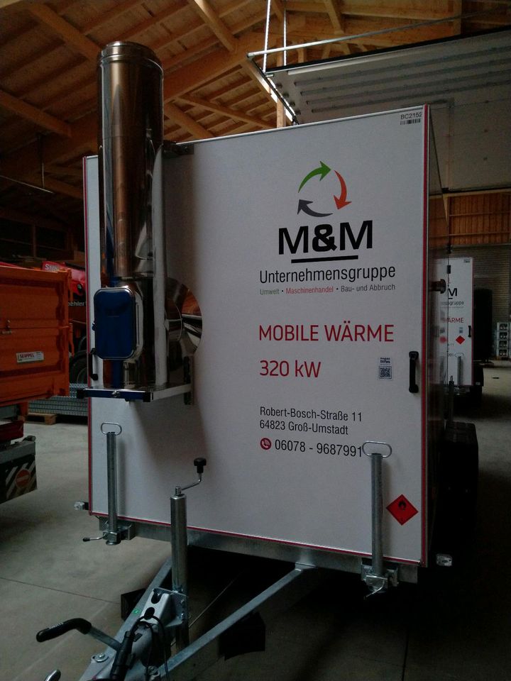 Mobile Heizzentrale Mobile Heizung Notheizung 320kw in Groß-Umstadt