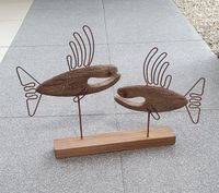 Skulptur Fische aus Holz und Metall Nordrhein-Westfalen - Kall Vorschau