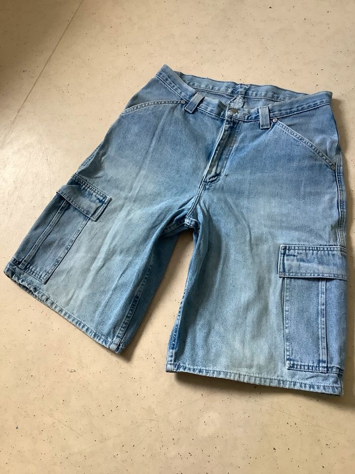 »LEE« RIVETED-Jeans Baggy Shorts-90er Jahre Vintage-Gr. 33-Herren in Hunderdorf