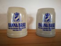 2 Bierkrüge Steingut Hanna Bräu Biergenuß von der Alb Baden-Württemberg - Albstadt Vorschau