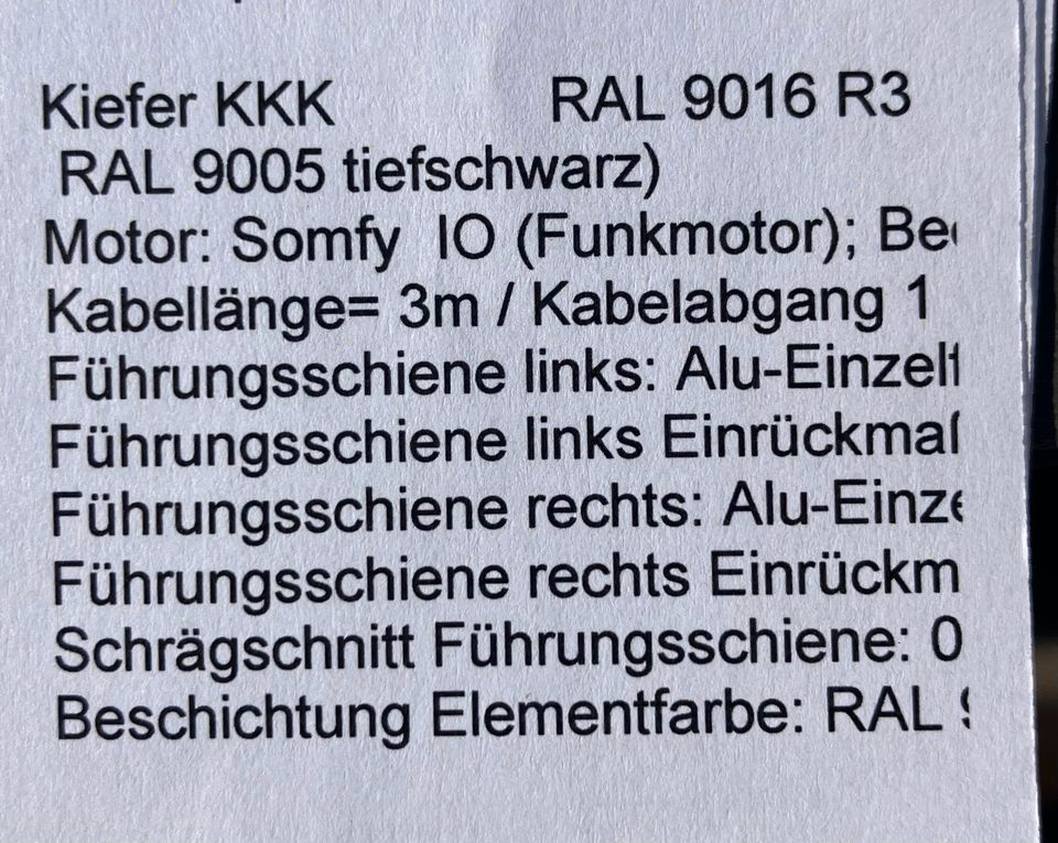 Vorbaurollladenkasten elektrisch Schwarz 2116x2304 (BxH) in Erftstadt