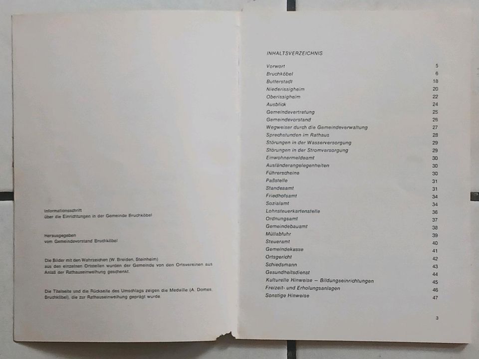 Antiquarisches Buch von 1973 "Ein Wegweiser für BRUCHKÖBEL" in Edewecht