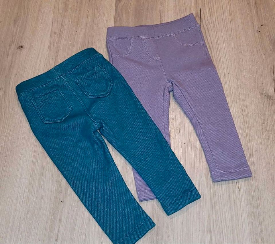 Thermo Leggings Größe 74/80 lila petrol in Gera